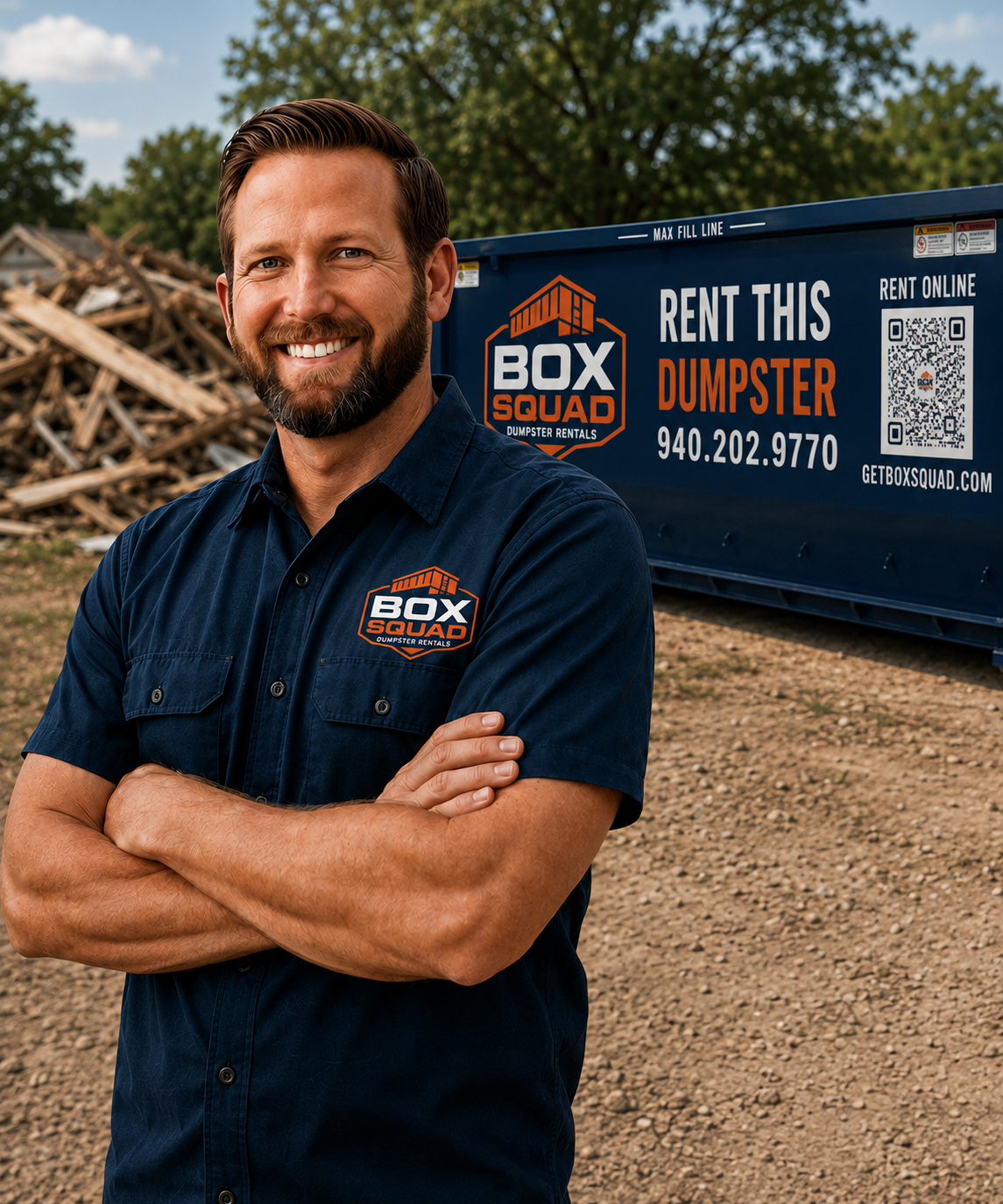 Jake C., owner of Box Squad Dumpster Rentals